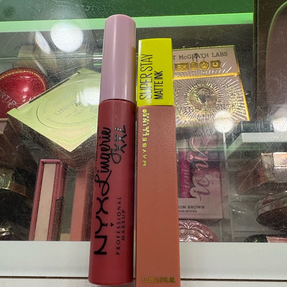 Matte Lippie Bundle NYX Lingerie XXL Lipstick and Maybelline Super Stay- Nudes
